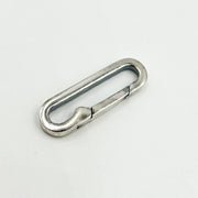 20MM Oxidized Sterling Silver Oval Clasp
